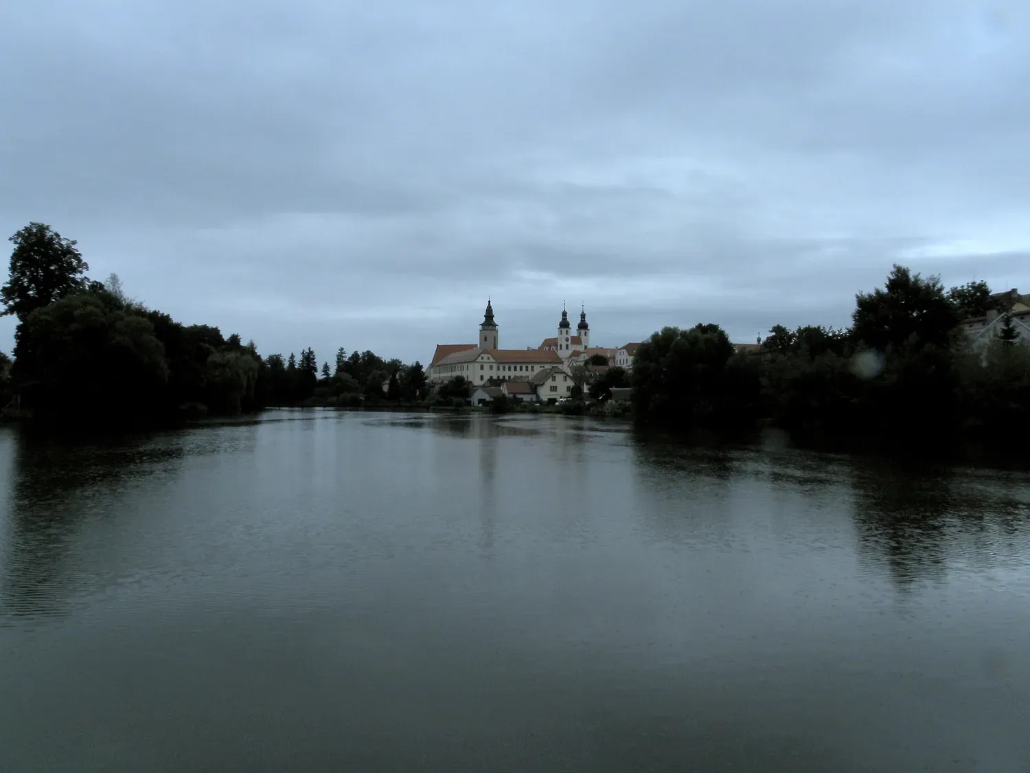 The open water of a pond in South Bohemia.